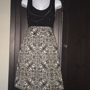 Express Black and white dress